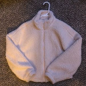 Cream teddy bear coat